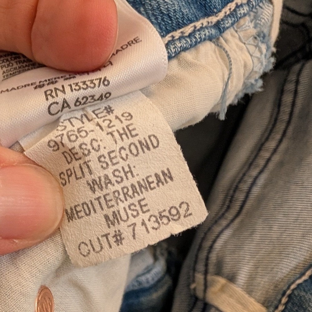 MOTHER The Split Second Denim Midi Skirt Mediterranean Muse Blue 28 Western - Picture 8 of 13